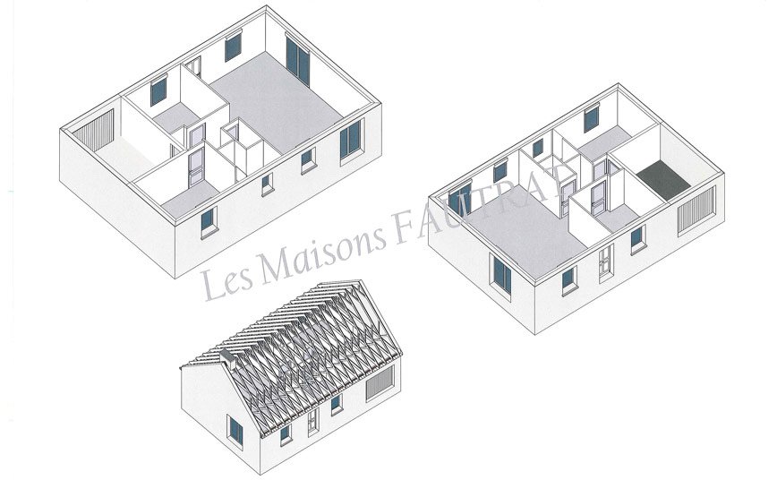 perspective maison 3chambres